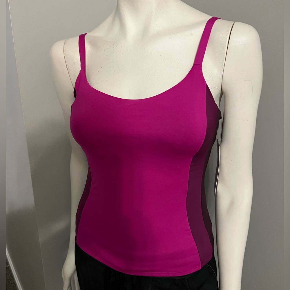 Athleta Coastline Bra Cup UPF Quick Dry Pink Adjustable Strap NWT Tankini - Picture 2 of 8
